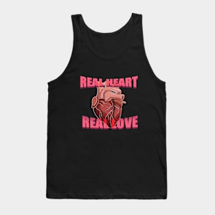 Real heart real love Tank Top